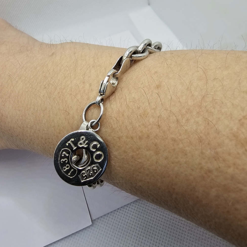 Authentic Tiffany and Co. Sterling Silver Charm Bracelet! - Picture 12 of 14